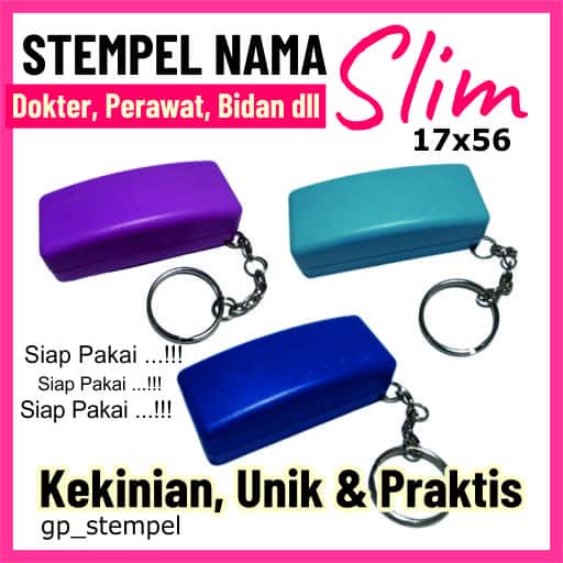 

Bikin Stempel Flash Gagang Tipis Slim uk. 17x56