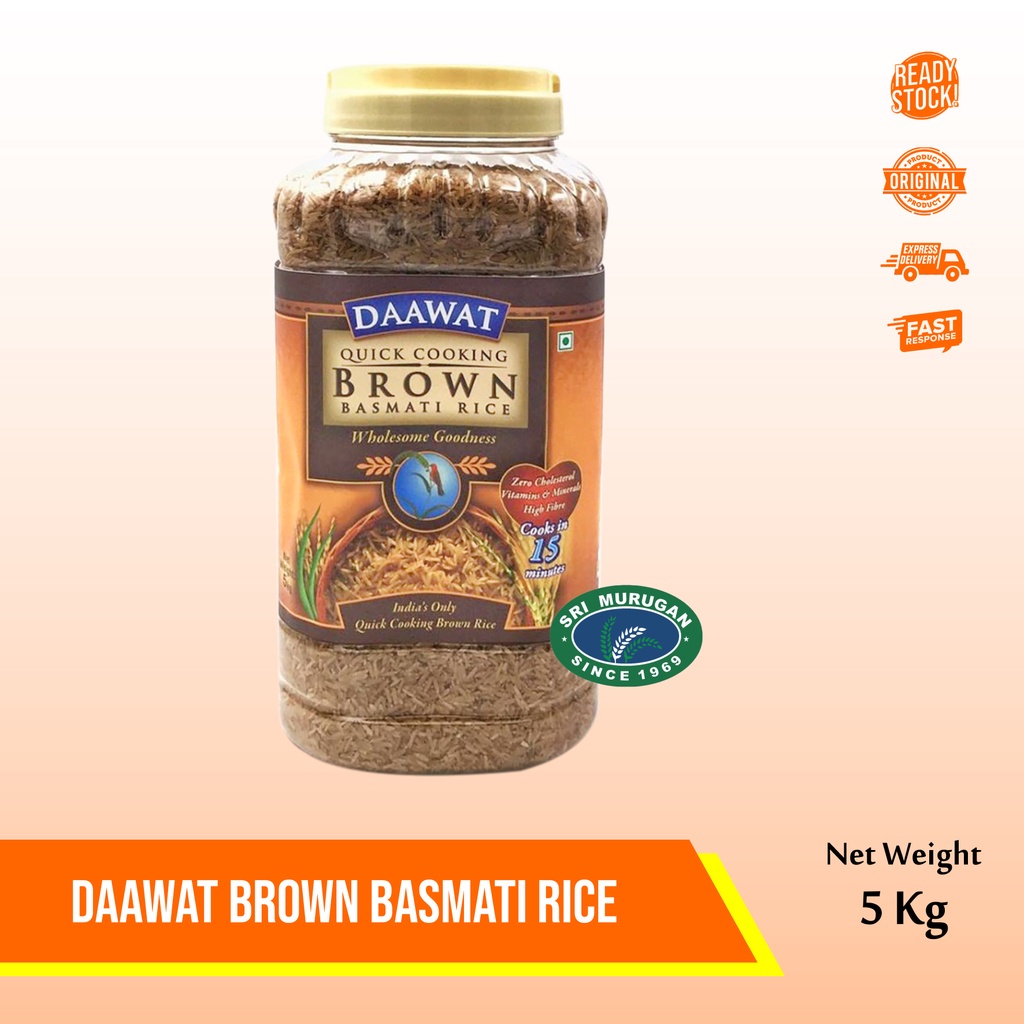 DAAWAT BROWN BASMATI RICE 5 KG