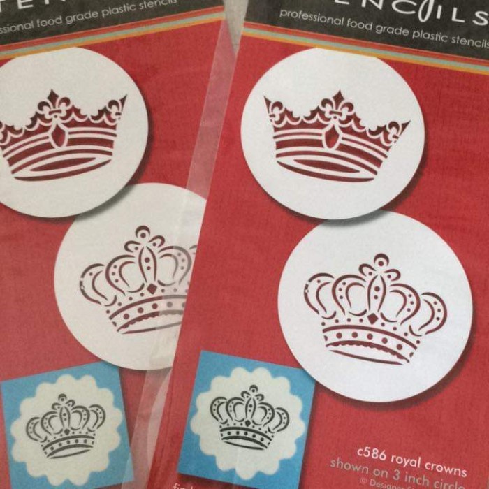 

Terlaris Royal Crown Stencil - Cake Decor