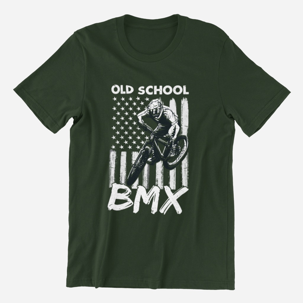 Kaos unisex Old school bmx bike sepeda cycling hobby bicycle kaos katun