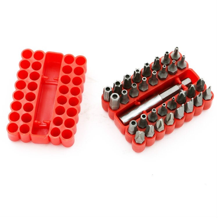 COD SET 33 PCS Mata Bor Obeng Magnet Screwdriver Cordless / Baja Komplit Plus Minus Bintang