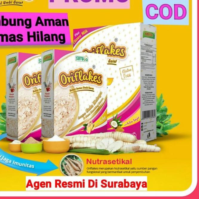 

♪ Oriflakes Sereal Umbi Garut Solusi Asam Lambung Maag Gastro Gerd 350 Gram, Oriflakes Asli ♚