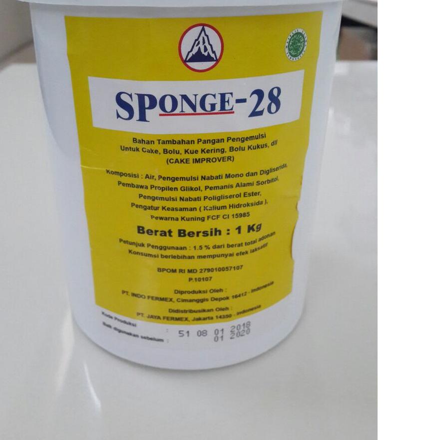 

➯ sp merek 28 sponge 28 cake emulsifier pengembang kue 1kg ♚