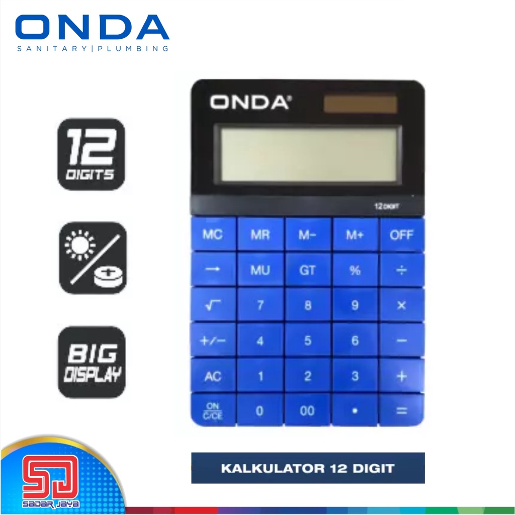 ONDA Kalkulator Bergaransi 12 Digit