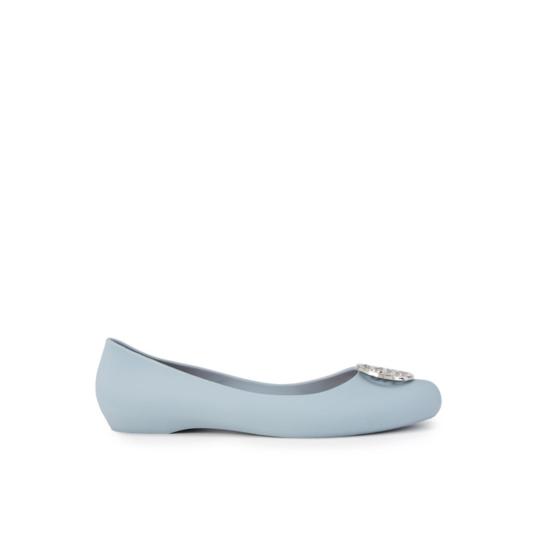 Sepatu Flat Hush Puppies Original Ballerina flats dalam nuansa cerah dengan detail metalik FlatFoot 