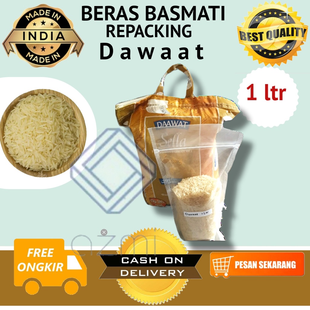 Promo Beras Basmati Premium class dijamin atau uang kembali 1liter dan 1/2 kg atau 500gr
