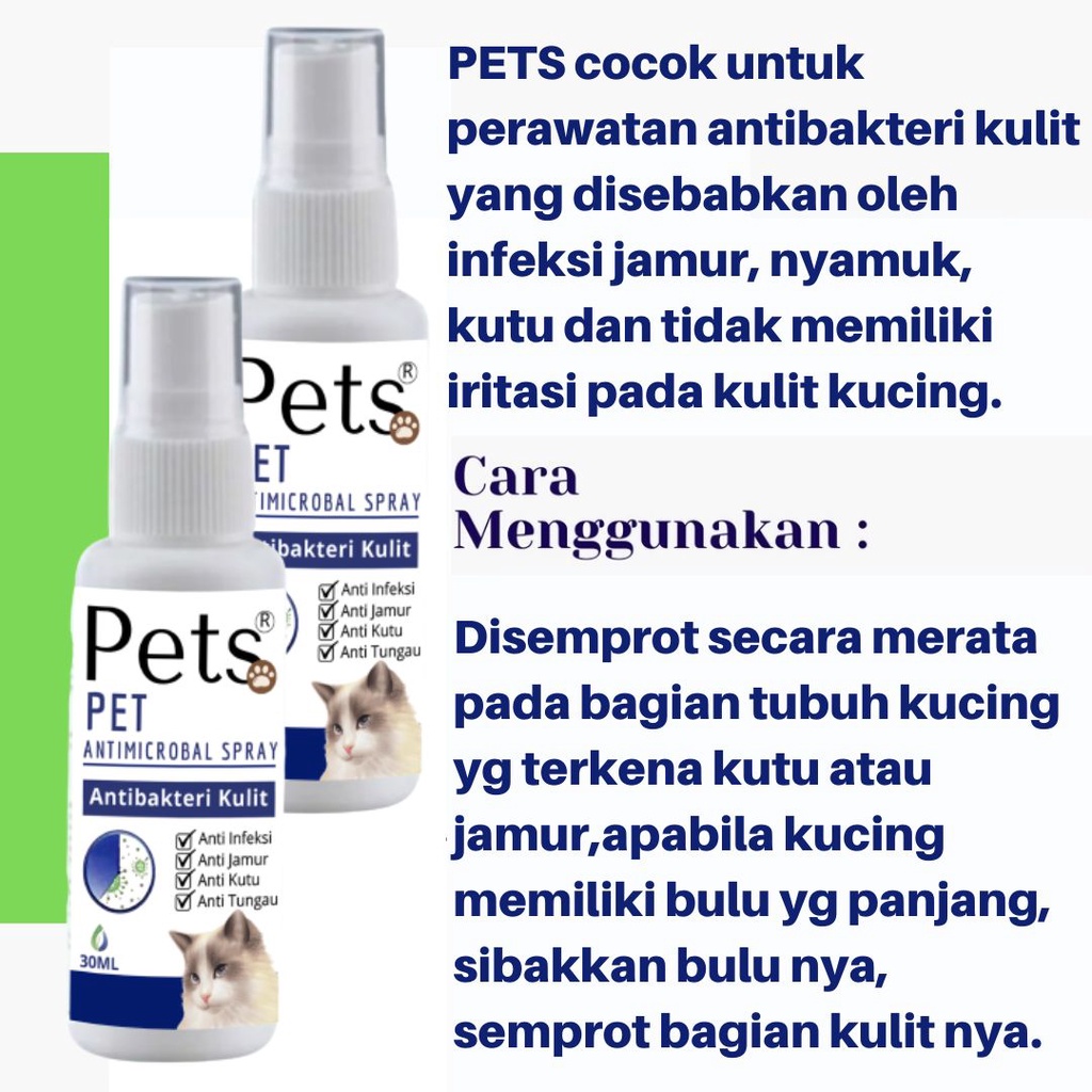 Cat Spray Obat Kucing Semprot Anti Jamur Infeksi Dan Anti Bakteri FEFARM