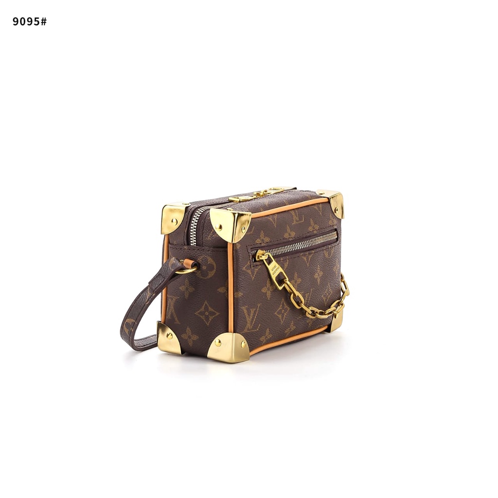 BAG Mini Soft Trunk Mono Set 2in1 Handbag Gold Hardware TC9095