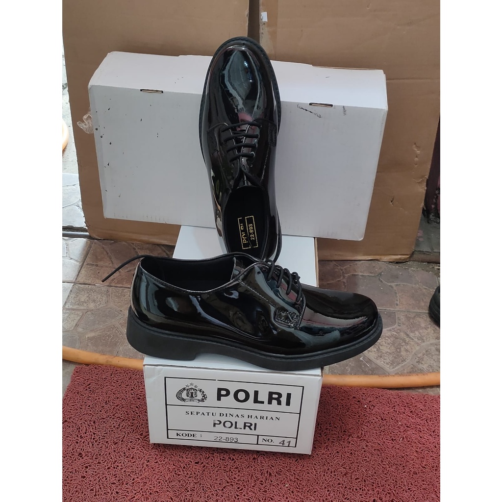 SEPATU DINAS  PDH JATAH POLRI | MENGKILAP ORIGINAL