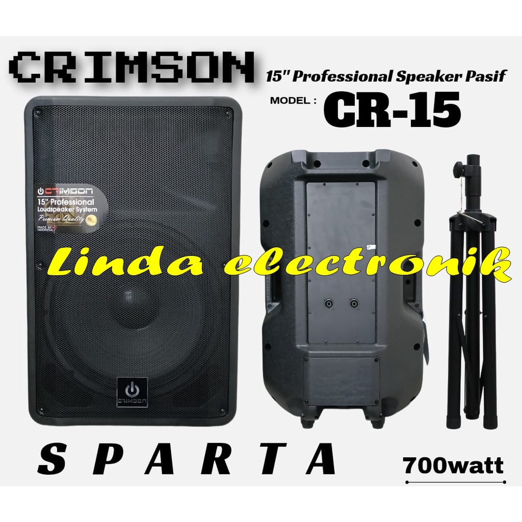 speaker pasif pasif 1 buah crimson cr 15 cr15 sparta 15 inch original