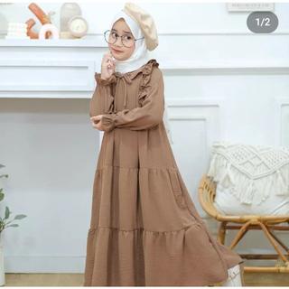 GAMIS ANAK SYAFA KIDS CRINGKLE AIRFLOW TANPA HIJAB