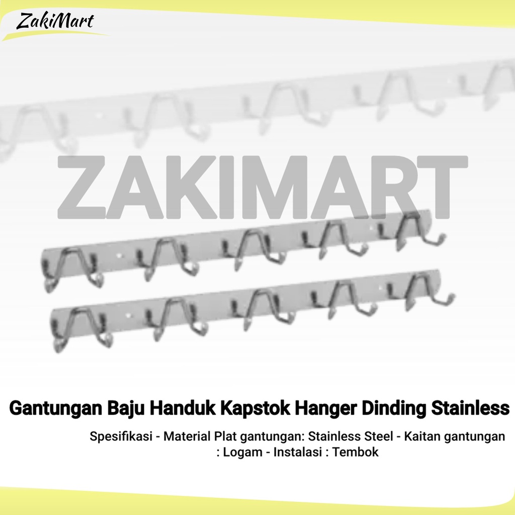 Gantungan Baju Stainless Steel Kamar Mandi Gantungan Handuk Stainless