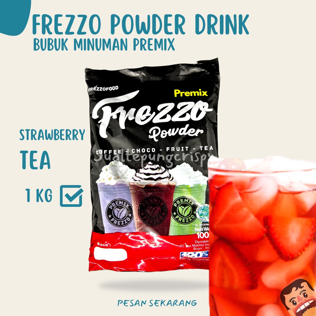 

Frezzo Bubuk Minuman Rasa Teh Stroberi / Strawberry Tea Powder Drink 1 Kg