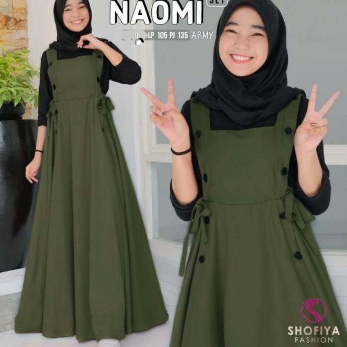 NEW STOCK NAOMI OVERALL SET INNER / GAMIS REMAJA TANGGUNG / GAMIS TERBARU