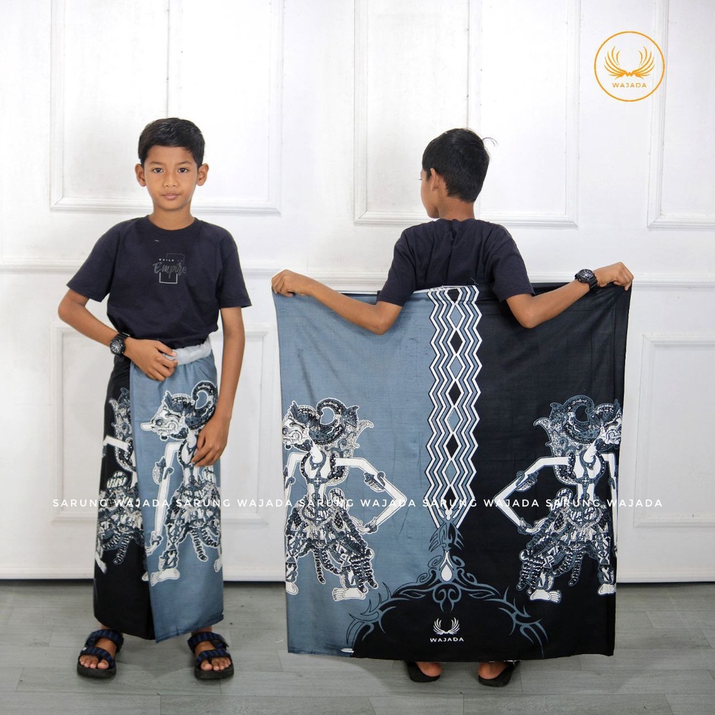 SARUNG BATIK ANAK TK SD MOTIF TERBARU | SARUNG BATIK AQIL | SARUNG MUZA | WAJADA TERLARIS