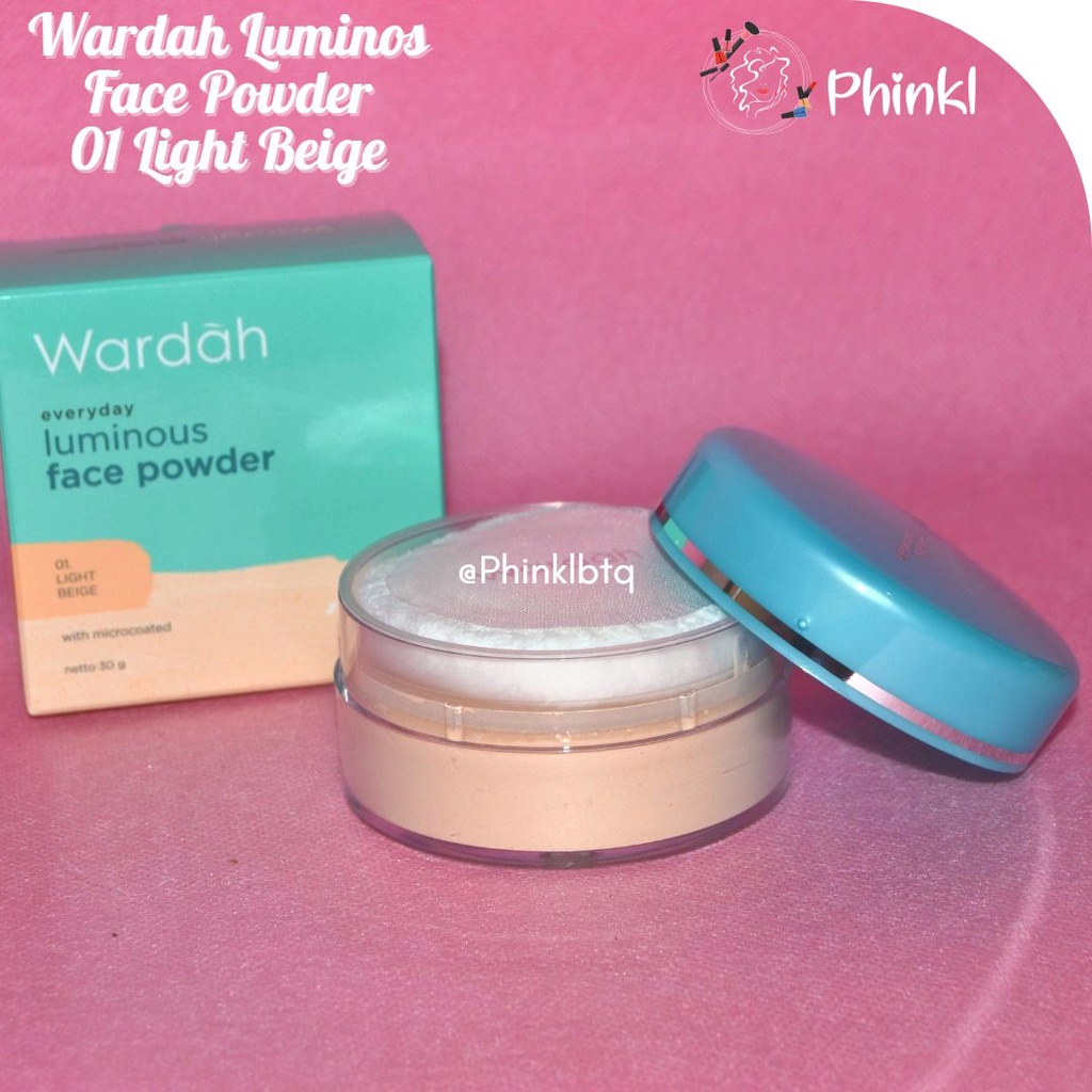 `ღ´ PHINKL `ღ´ ᘺᗩᖇᕲᗩᕼ Wardah Everyday Luminous face powder bedak tabur kult berminyak