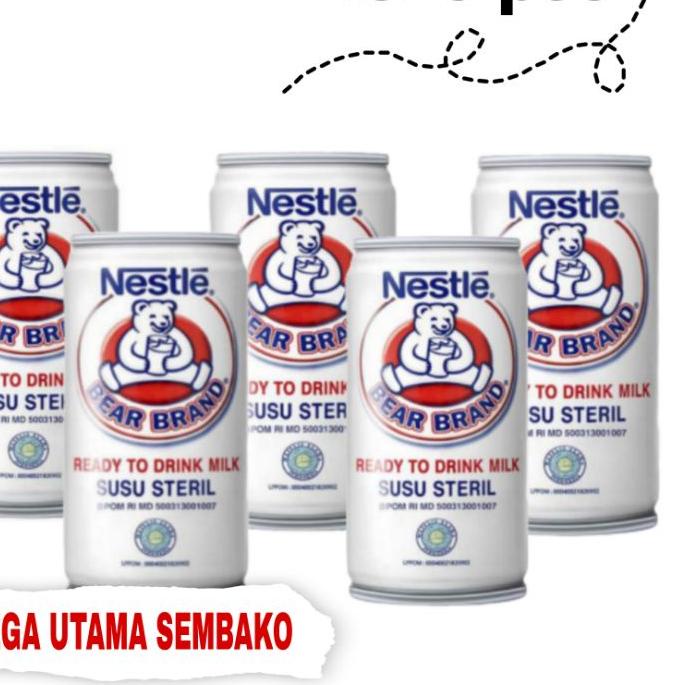

➭ Bear brand 189 ml susu beruang paket isi 5 kaleng ♘