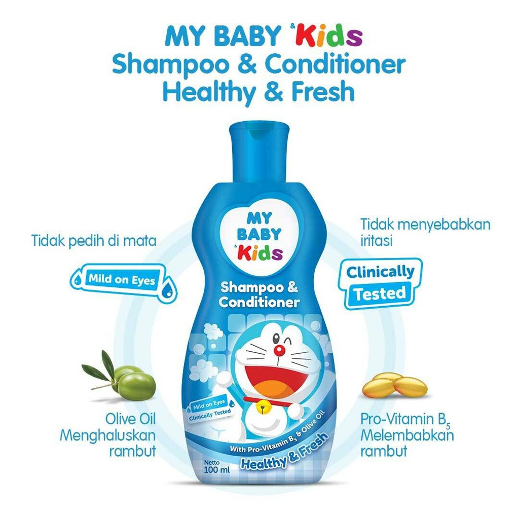 MY BABY KIDS SHAMPOO + CONDITIONER 100ML 180ML -NJ