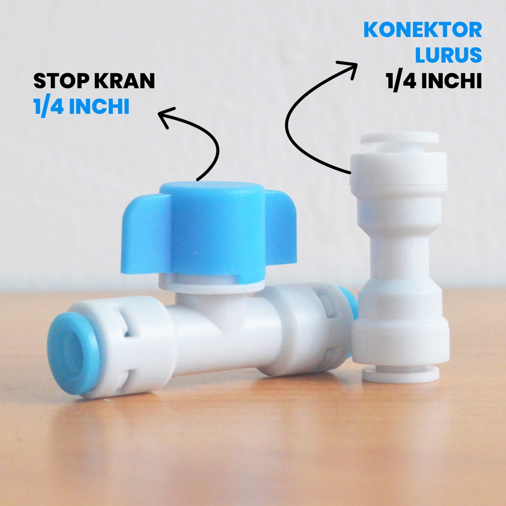 LUCUR RO Sambungan Fitting Elbow Drat Luar Pipa Tipe L/T/Y Konektor Sistem Stop Kran Valve Filter Se