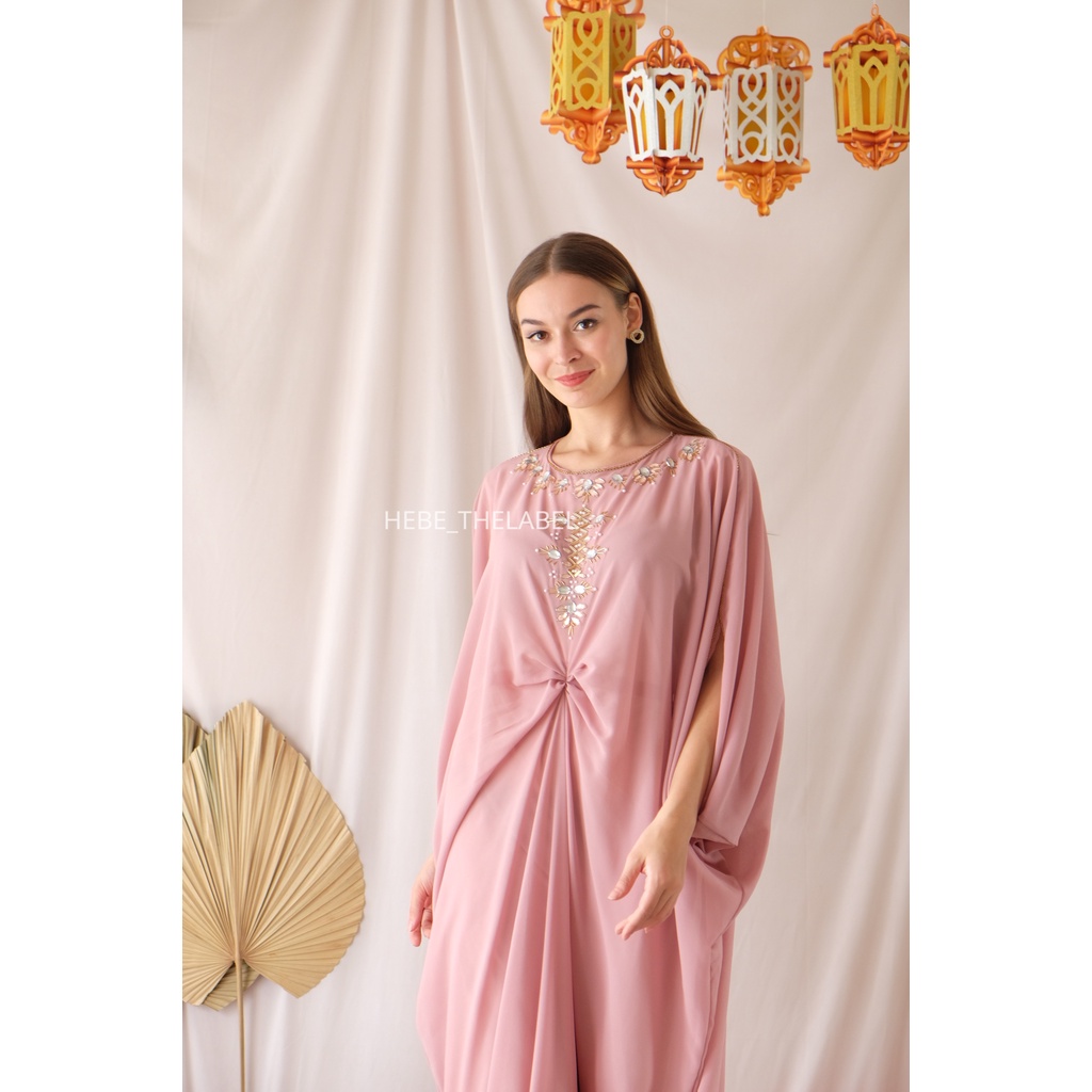 Iman Kaftan Dress Pakaian Lebaran Idul Fitri Wanita