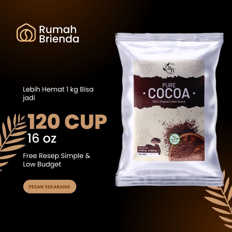 

Bubuk Minuman Coklat Murni / Pure Cocoa 1Kg / Es Cokelat Panjang umur