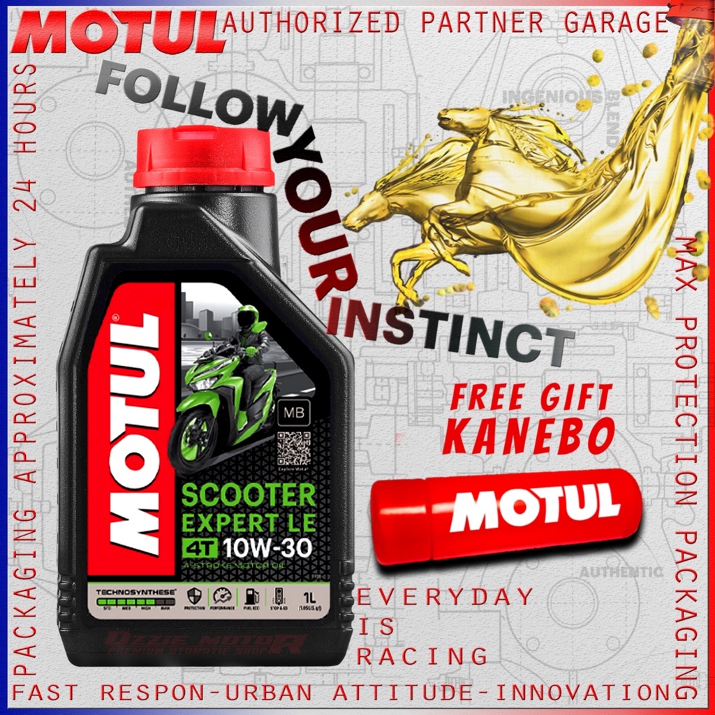 MOTUL SCOOTER EXPERT LE 1L 10W30 OLI MOTOR IMPORT ORIGINAL