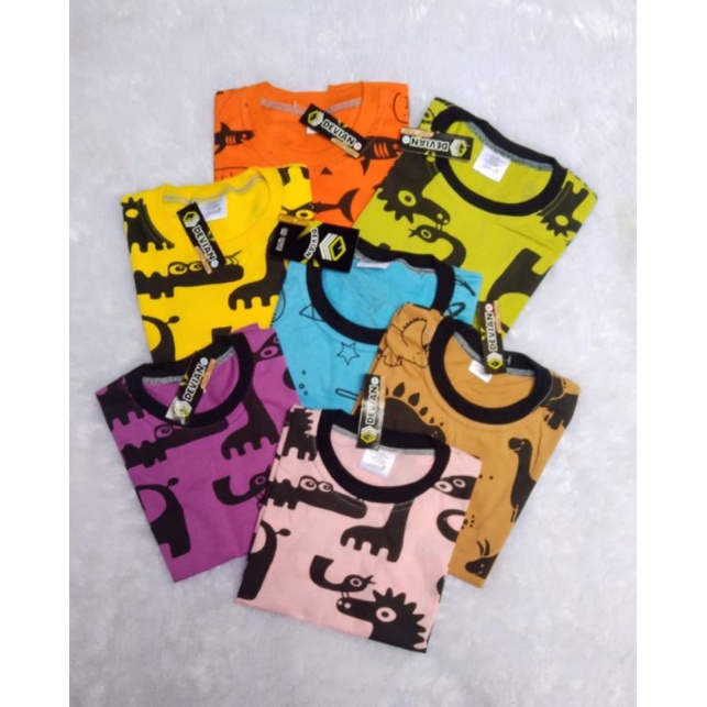 Paket Kaos Anak Motif Katun Unisex