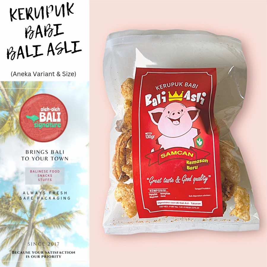 

Kerupuk Samcam/Kulit/Curly Bali Asli (Besar / 130gr)