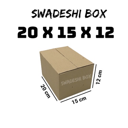

kardus/karton/box uk. 20x15x12 cm untuk packing singlewall polos