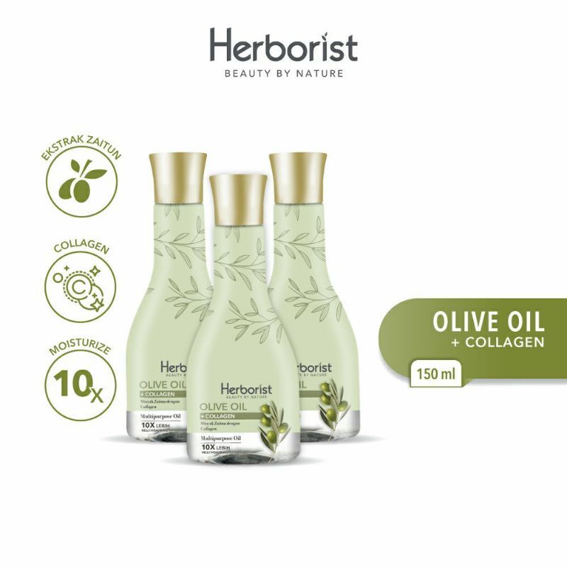 QEILA - HERBORIST OLIVE OIL + COLLAGEN | 150 ML DAN 75 ML