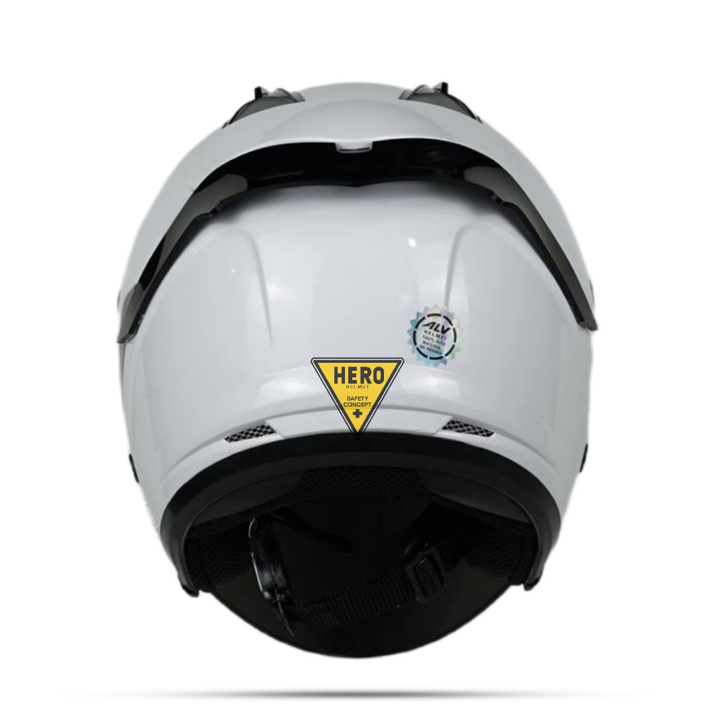 Helm Half Face ALV Polos Kaca Bening / Helm Pria Dan Wanita Dewasa SNI DOT COD