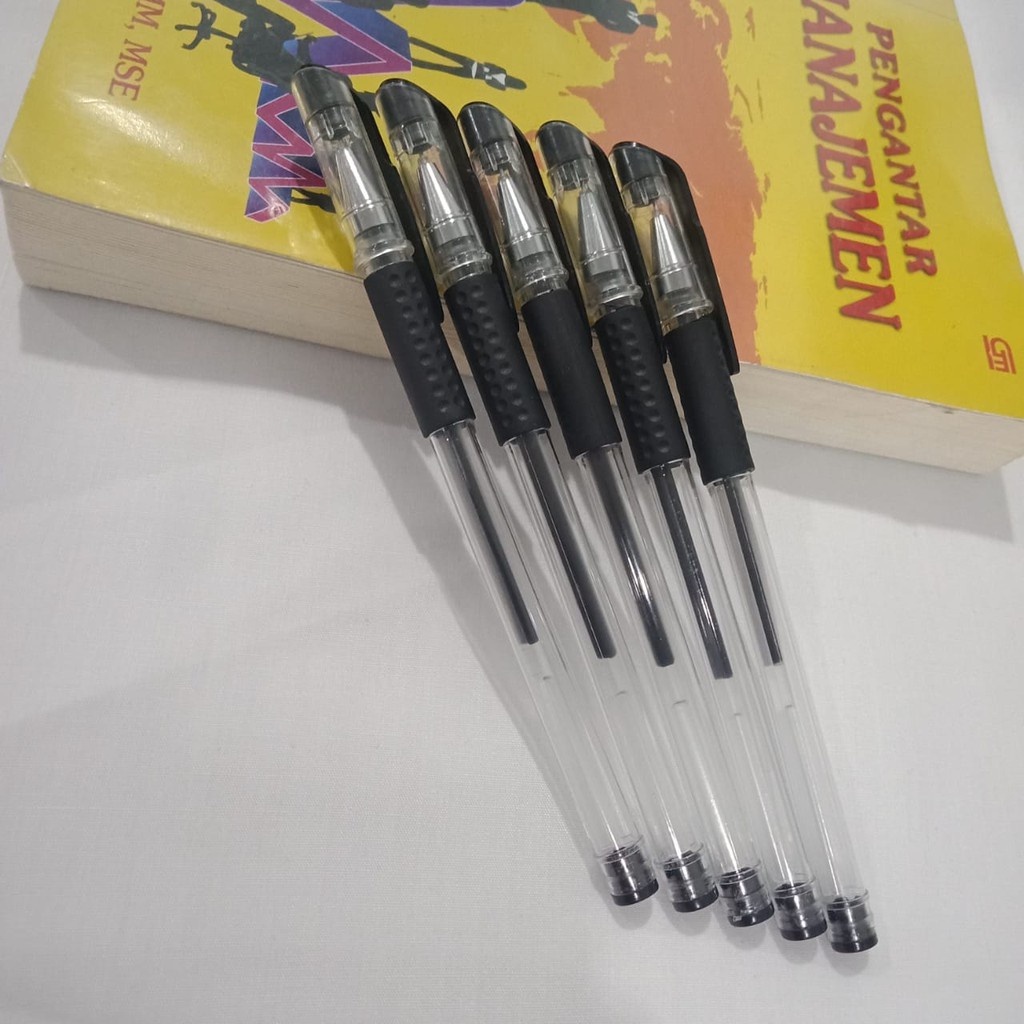 

Pena Gel 0.5 mm / Alat Tulis / Perlengkapan Sekolah / Pulpen Hitam COD U09