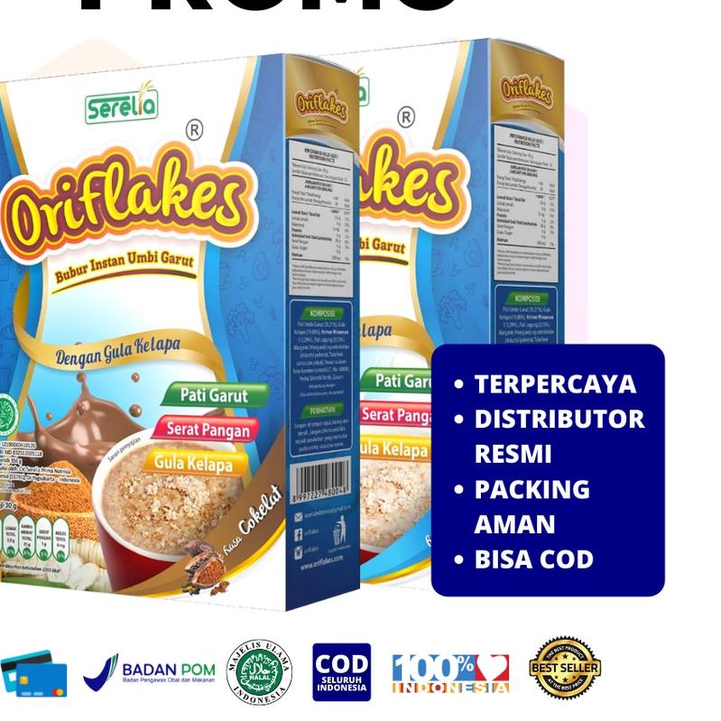 

♪ Oriflakes Sereal Umbi Garut Slim Diet 350 GR ♢