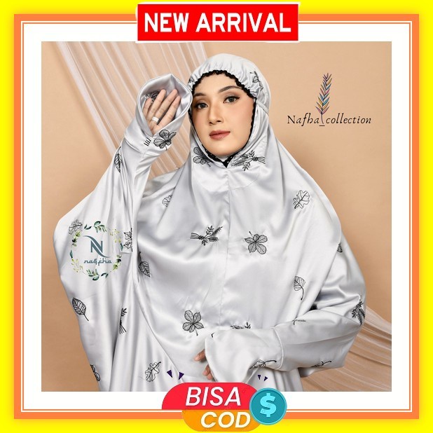 Mukena Dewasa 2 In 1 Rayon Crinkle Airflow Perlengkapan Sholat Wanita Fashion Muslim Wanita Nafha - 
