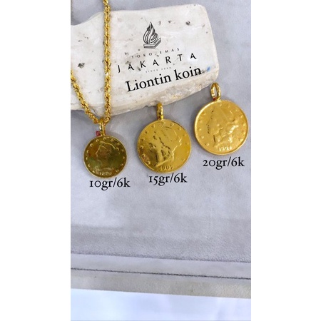 Liontin Koin Elizabeth 6K ll 10,15,20 GRAM ll Liontin Saja