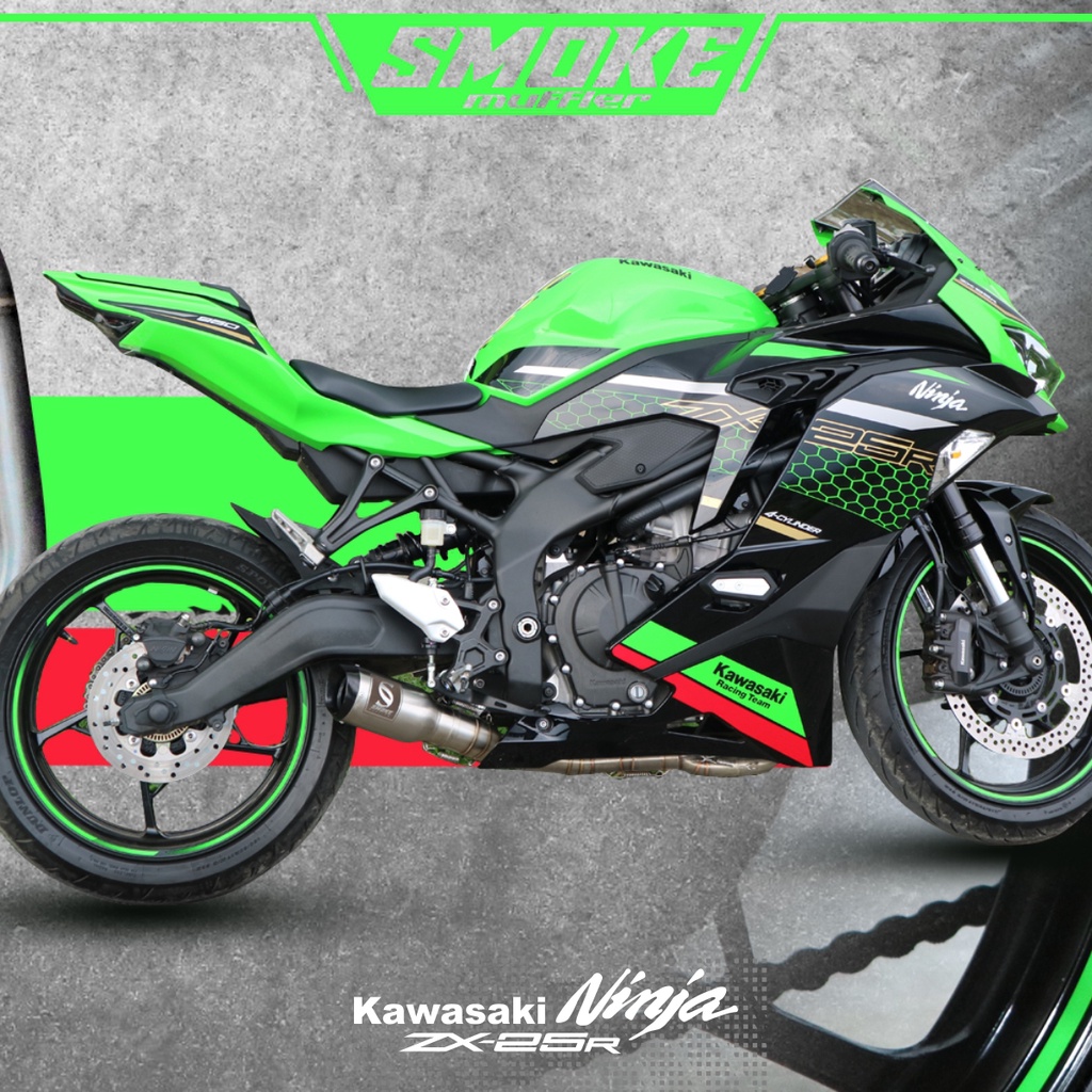 Knalpot Kawasaki zx25r underbelly original smokemuffler