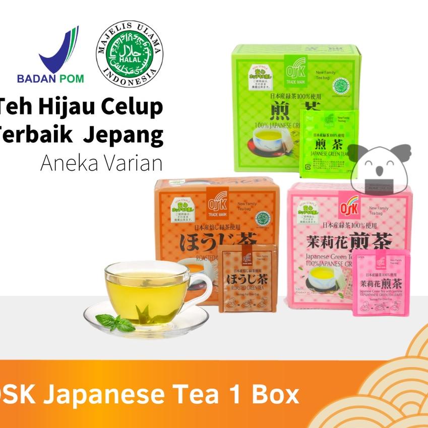 

❀ OSK Teh Hijau Jepang Green Tea Sachet 50 Pcs Halal │ Greentea Import Jepang ➽