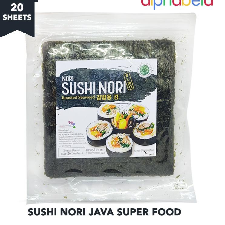 

RealPict JAVA SUPER FOOD SUSHI NORI ROASTED SEAWEED 20 SHEETS - RUMPUT LAUT