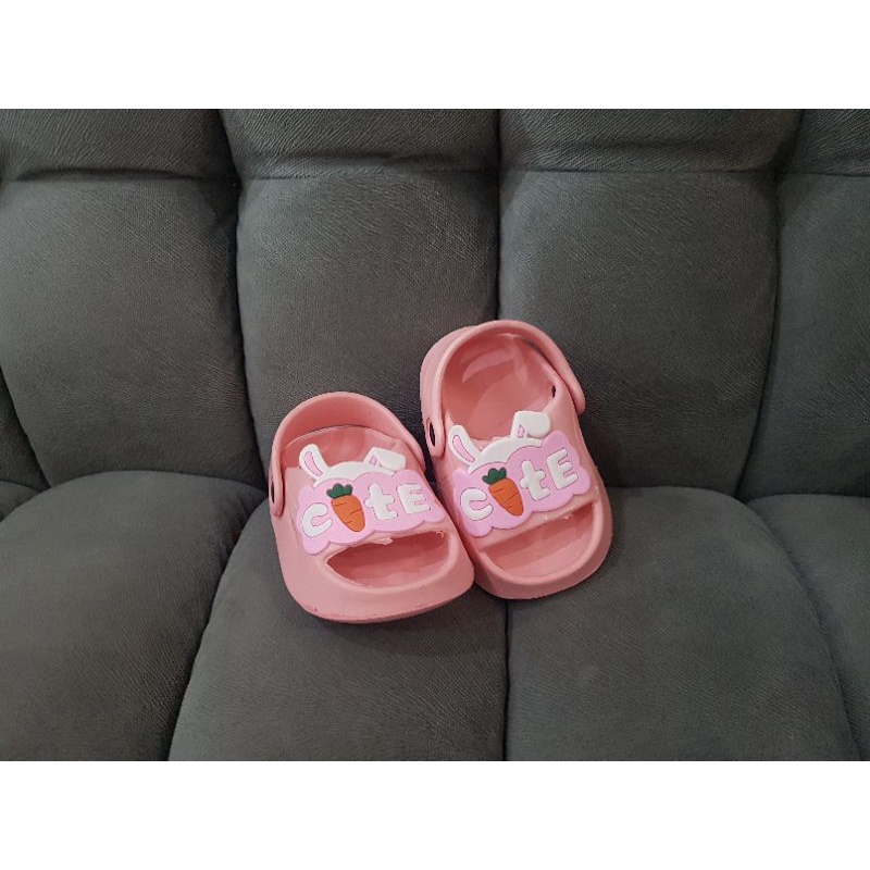 Sandal Anak Perempuan Baby CUTE CARROT / Sandal Anak Laki-laki Baby Kids Model Baim Tali Belakang Karakter Lucu