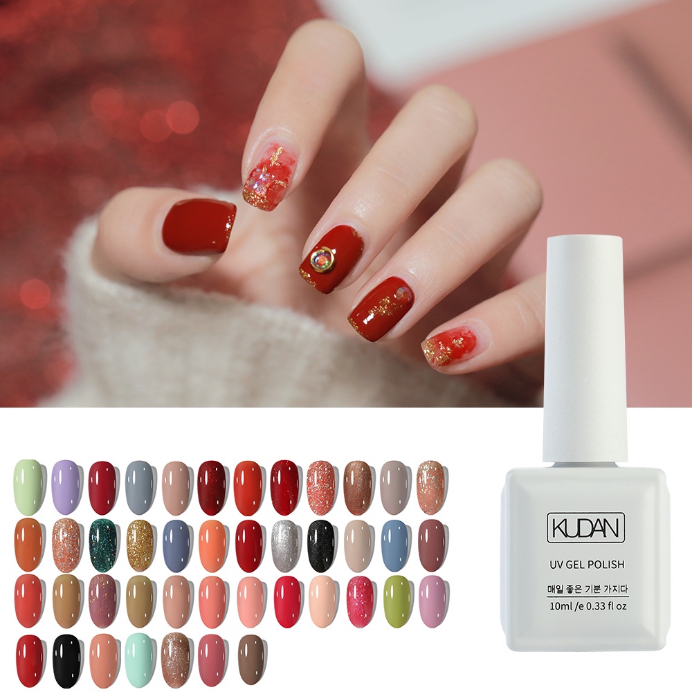 KUDAN Kutek Gel UV LED Nail Polish UV LED Halal Muslimah/polish Gel Kuku（1-50）