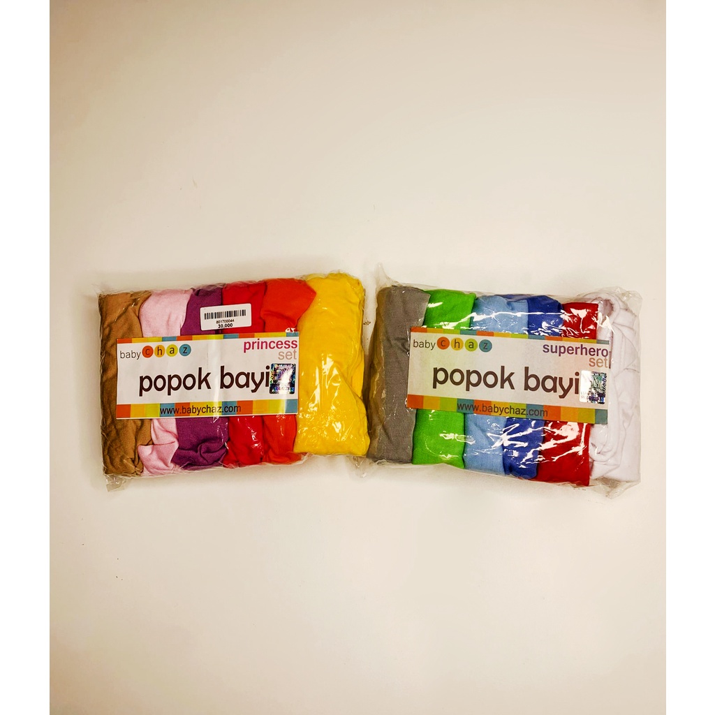 BABY CHAZ - POPOK KAIN TALI BAYI ISI 6 PCS