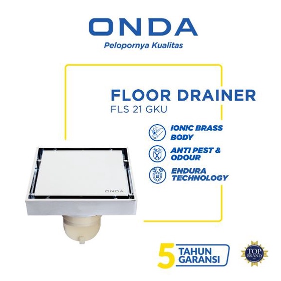 Floor drain / Floordrain / Smartdrain Onda FLS 21 GKU