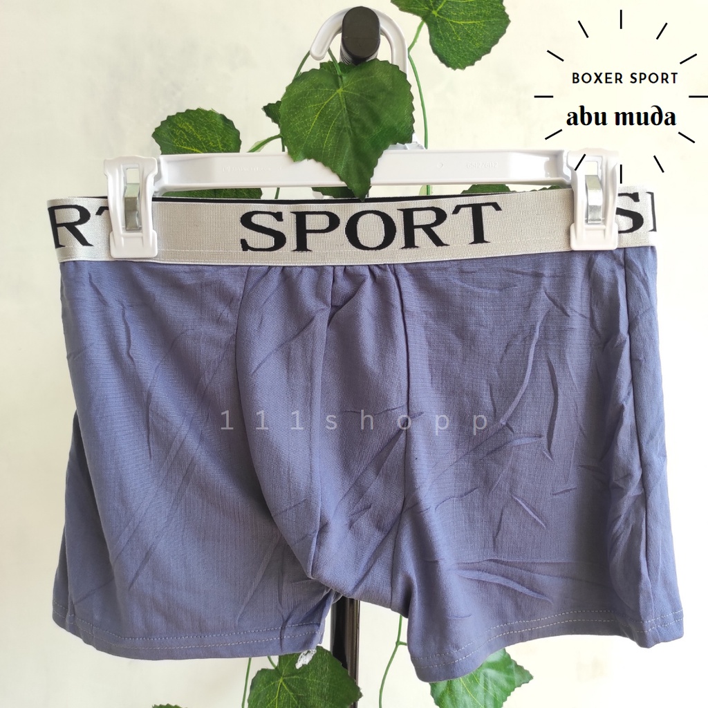 BOXER PRIA DEWASA JUMBO POLOS SPORT DISTRO SIZE L XL XXL MURAH CELANA DALAM PREMIUM