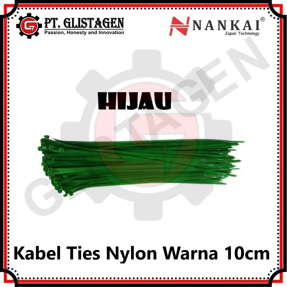 Kabel Ties Tali Sabuk 10cm 2.2 x 100mm isi 100pcs WARNA LENGKAP