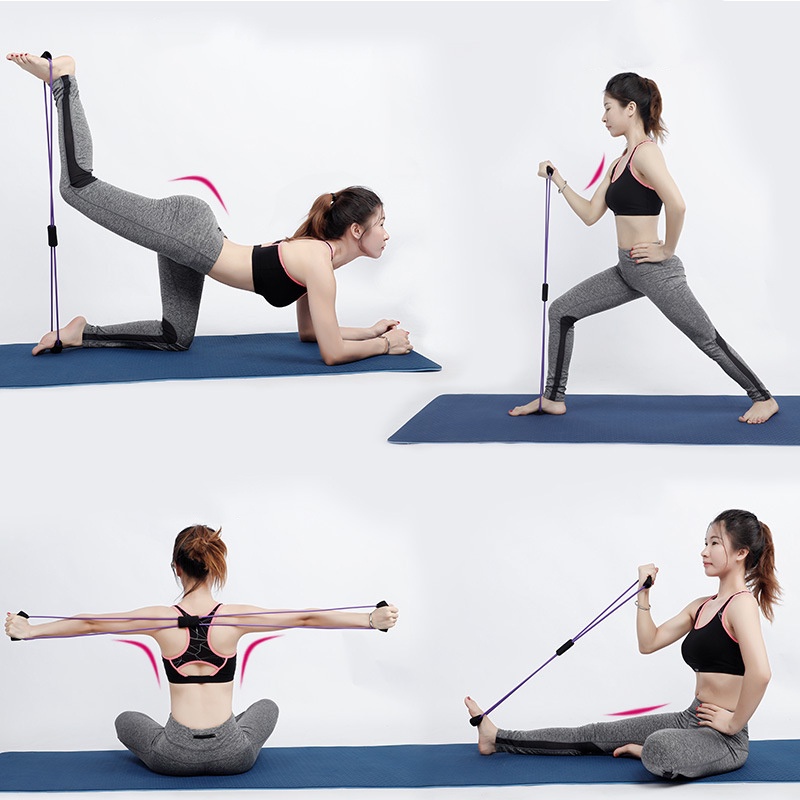 Tali Stretching Yoga Fitness Elastis Power Resistance - Peralatan olahraga dirumah