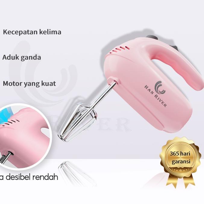➭ HAN RIVER HRDDQ-008 Han Mixer 5 Kecepatan - Macaroon Pink ☼