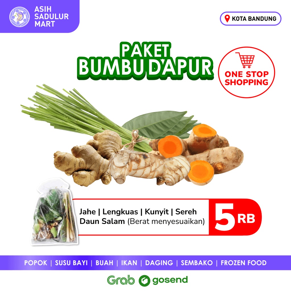 Paket Bumbu Dapur 5RB Promo Bandung