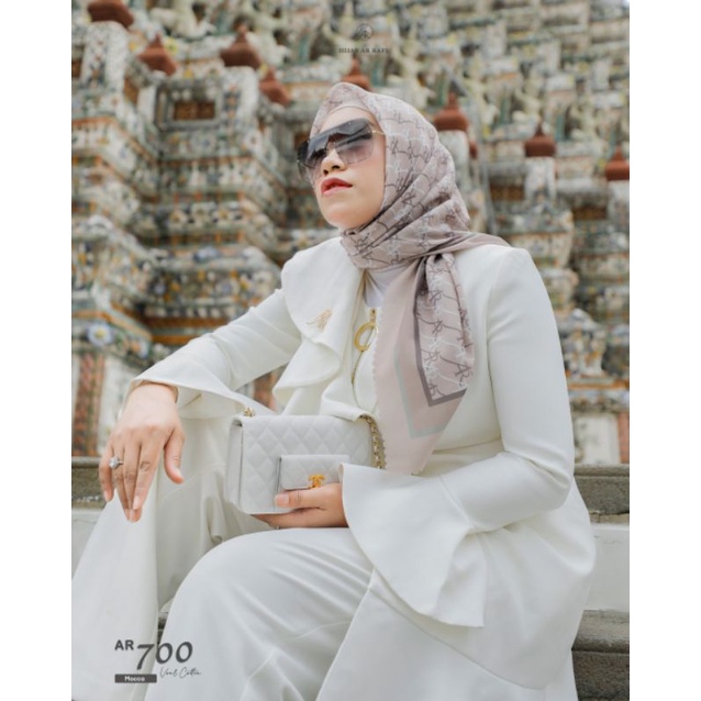 HIJAB ARRAFI AR 700 HIJAB SEGI EMPAT HIJAB MOTIF SCARF MOTIF