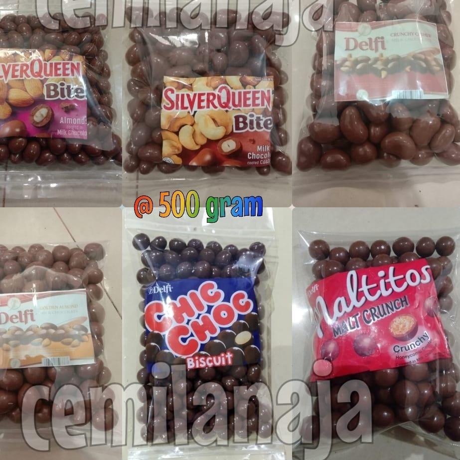 

► COKLAT SILVERQUEEN BITES MEDE/ ALMOND 500 GRAM MURAH ←