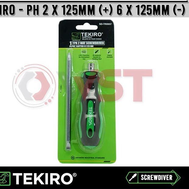 ✬ Obeng Bolak Balik Tekiro TPR / Obeng TPR dua arah ☚